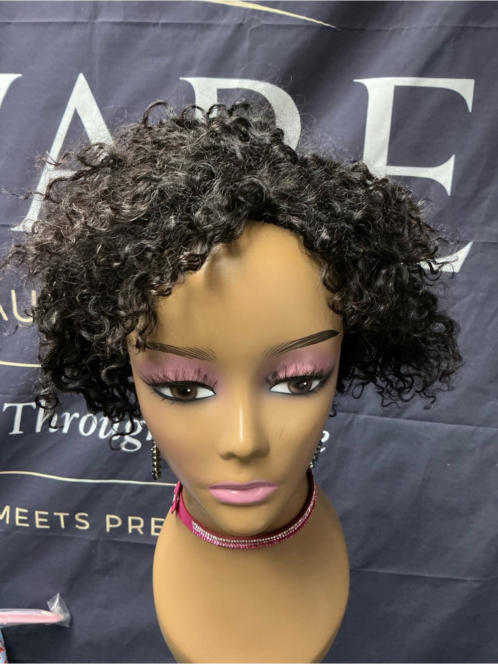 Short Curly Black Women's Wig - Fashion Hair